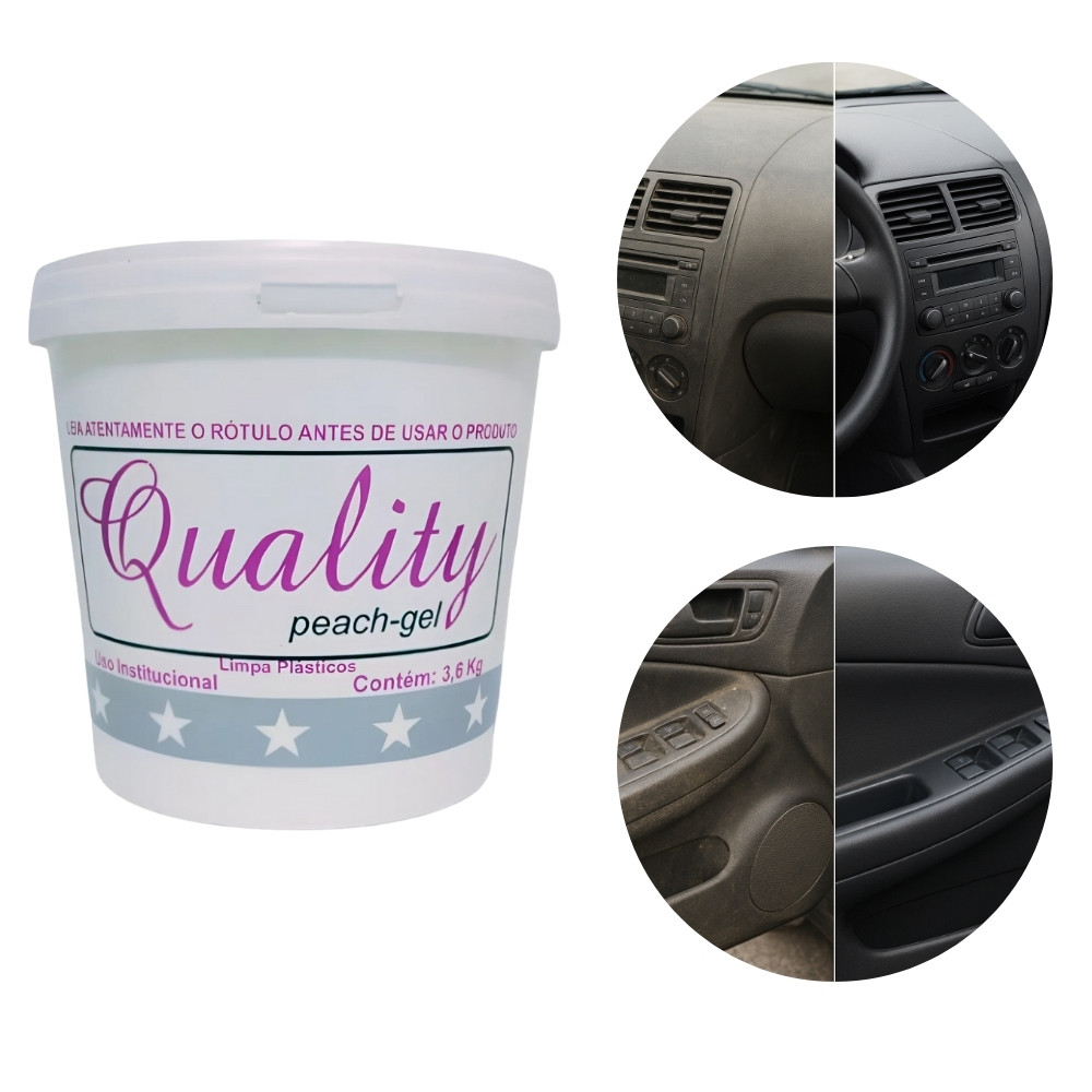 Silicone Gel Automotivo Quality Aroma Pessego Box 21 3.6 Kg