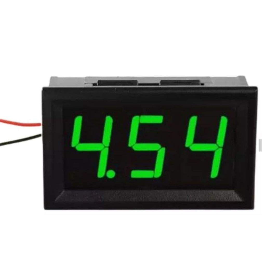 VOLTIMETRO DIGITAL DC 4,5V-32V VERDE em Oferta na Shopee
