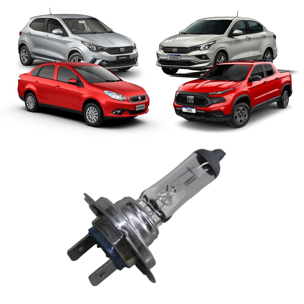 Lâmpada Farol Dianteiro H7 Fiat Toro Argo Grand Siena Cronos