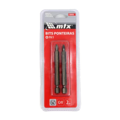 BITS PHILLIPS PH1, CROMO VANADIO, 75MM, 2PCS // MTX