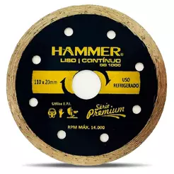 Disco De Corte Diamantado Liso 110x20mm Para Serra Mármore