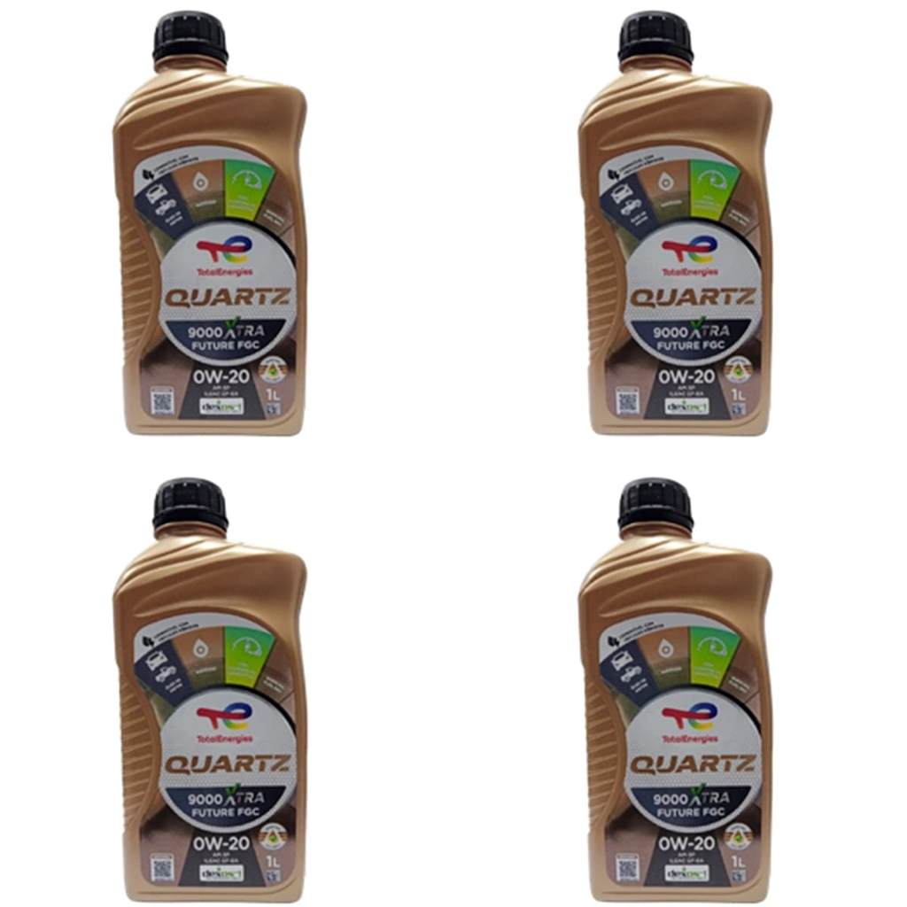 Kit 4 Litros de Óleo Lubrificante do Motor Total Quartz 9000 Future GF6 0W20 Api SP Sintético em Oferta na Shopee