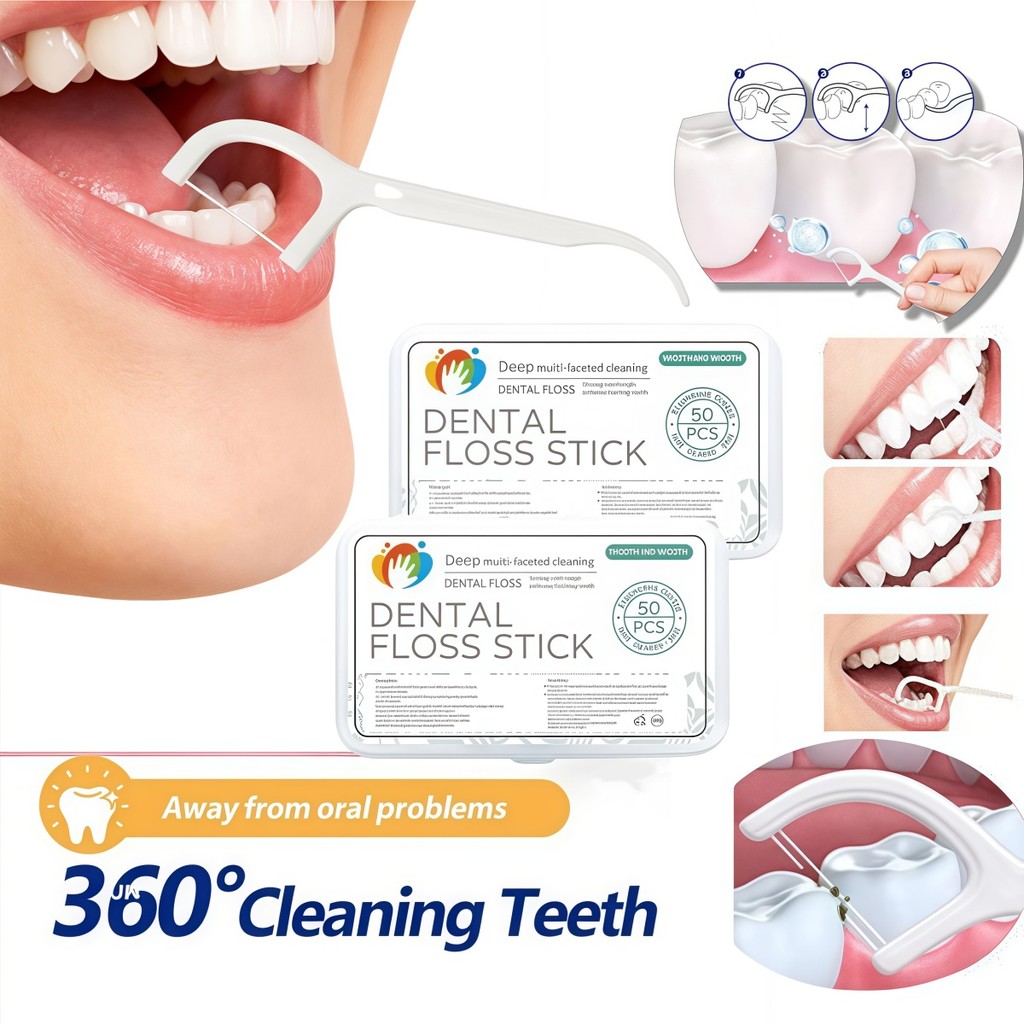 Black Friday Chegou! Kit com 50/100/150/200 Unidades de Fio Dental Infantil em Formato de Arco Ultra Fino