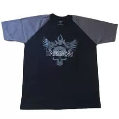 Camiseta 100% Algodão Iron Darkness - Tamanho G Preta/Cinza - IntegralMédica