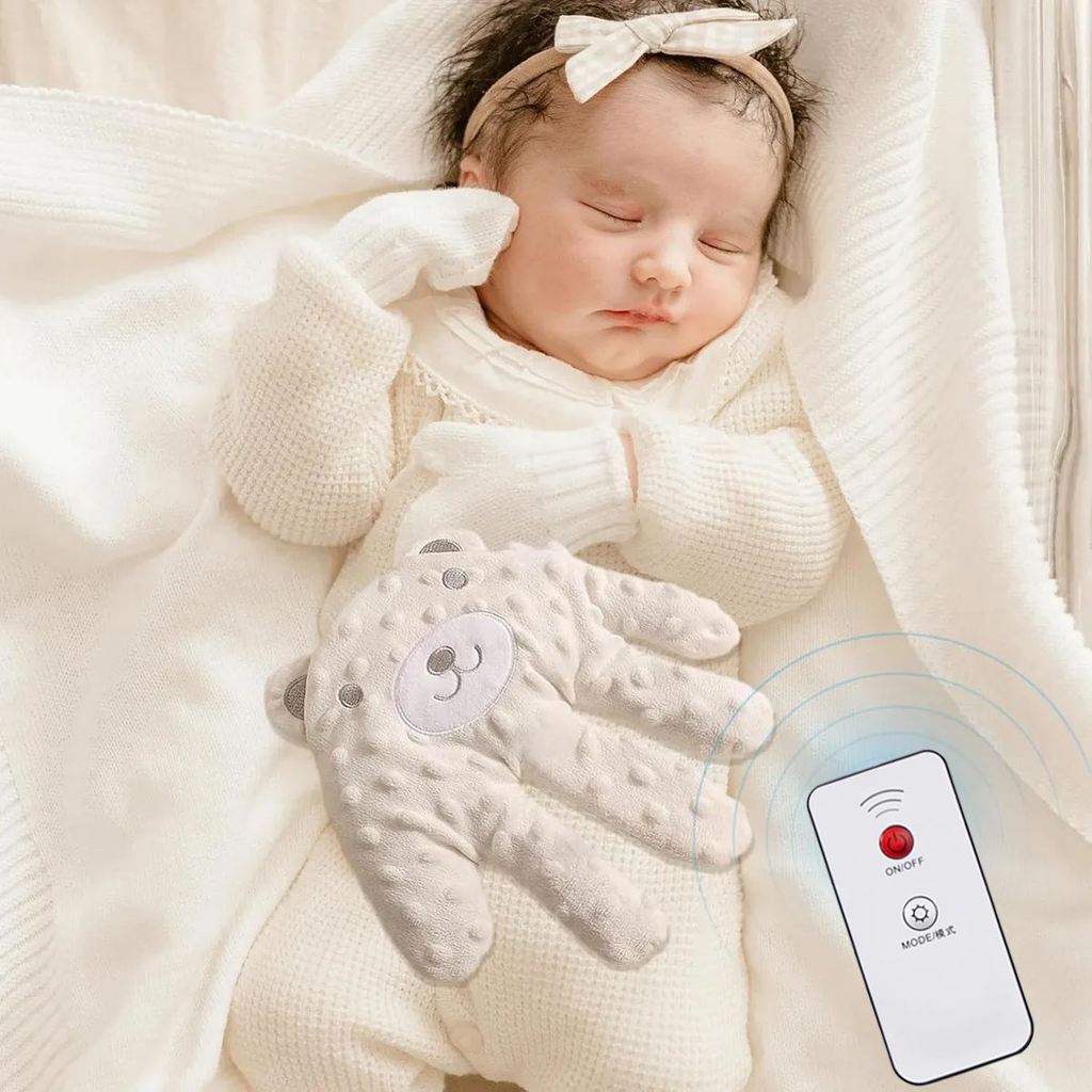 Palma Dormir Bebê Calmante Brinquedo Recém-Nascido Luva De Mão Tapa Automática Com Controle Remoto