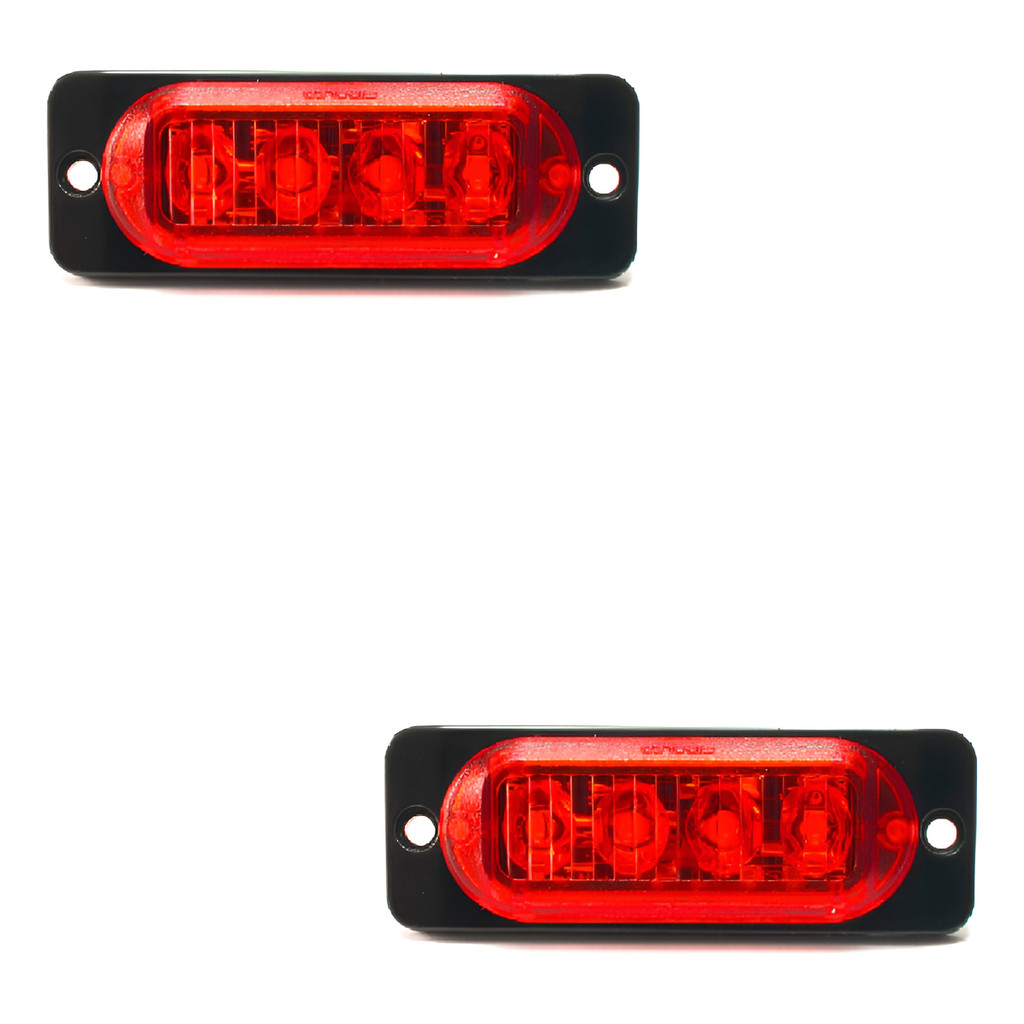 Sinaleira E Luz De Freio Led 3 Fios 2 Estágio De Luz 12v 24v Fio vermelha