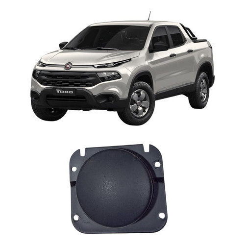 Tampa Tela Farol Milha Fiat Toro 2016/ 100221790 - Cinza-escuro - Ambos Lados