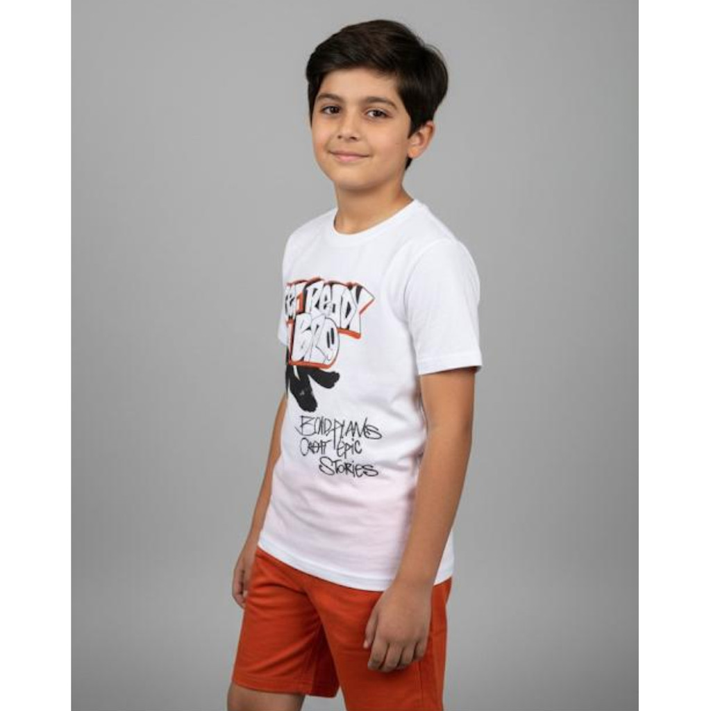 conjunto verão brandili menino em malha short em moletinho