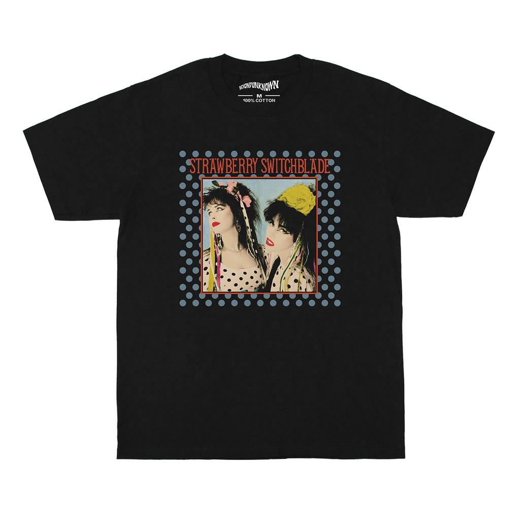 Music Soul Camiseta Unissex Strawberry Switchblade New Wave Synth Pop Estilosa Retrô Confortável Casual