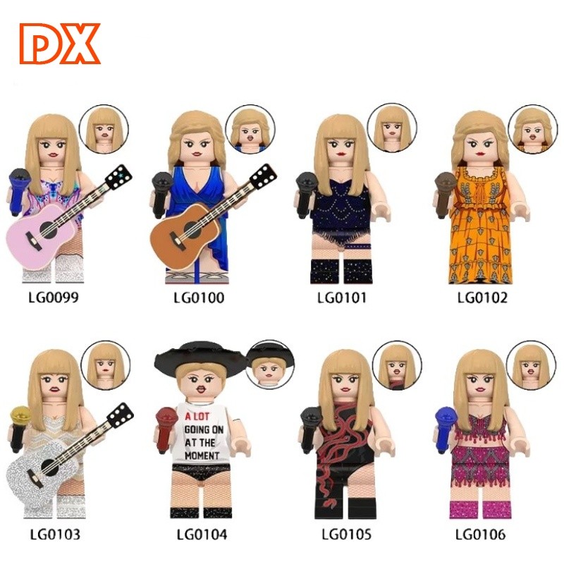 Cantor Taylor Swift Star Mini Boneca Montagem Bloco de Construção Brinquedo em Oferta na Shopee
