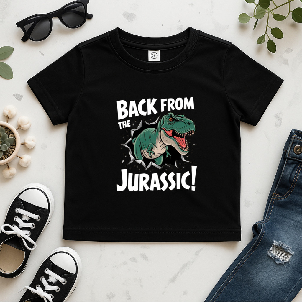Camiseta Infantil Jurassic  Dinossauro T-rex Estampa Divert