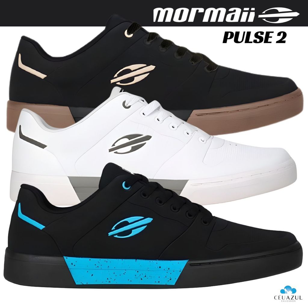 Tênis Masculino Mormaii Original Pulse 2 Unissex Street Skatista em Oferta na Shopee