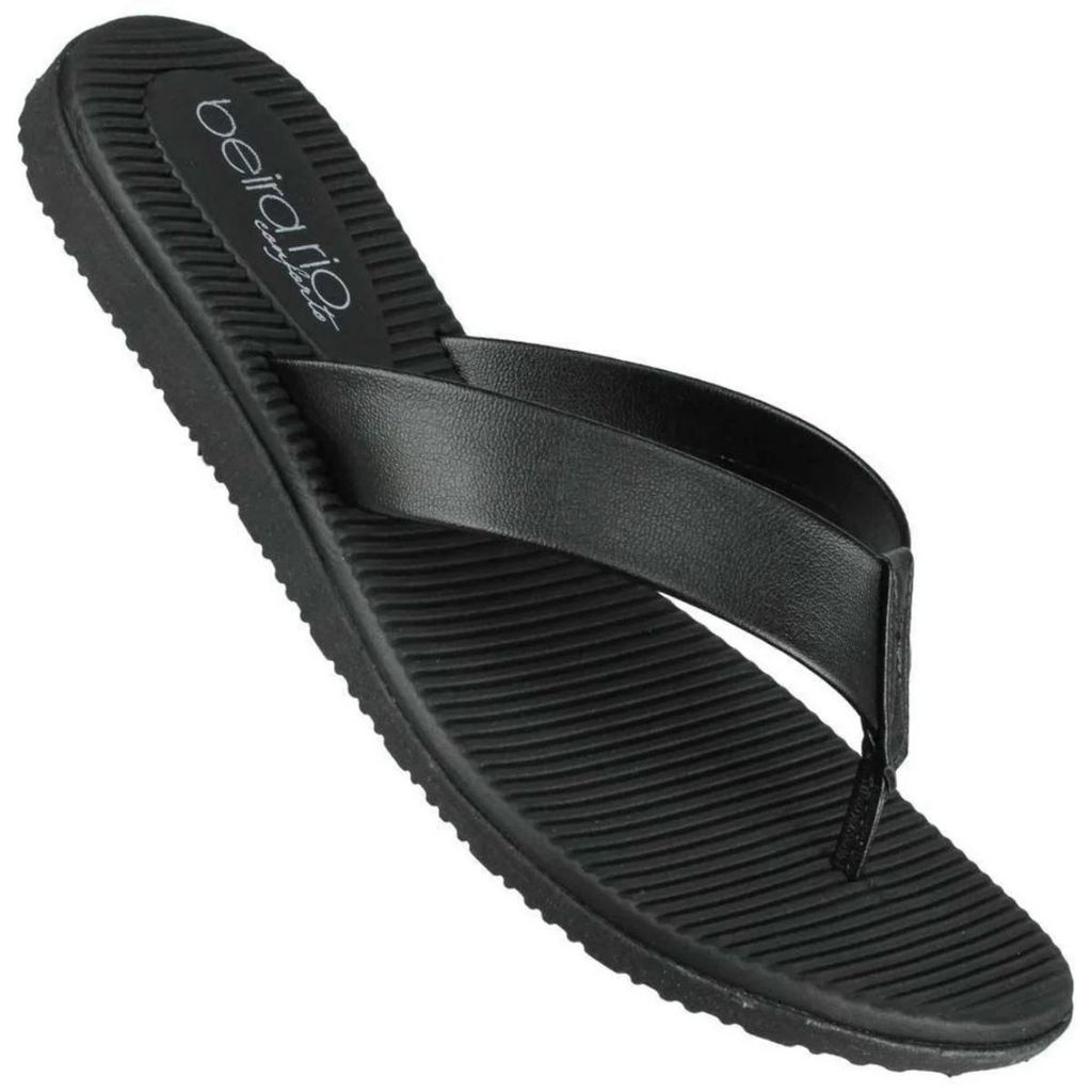 Chinelo Beira Rio Preto Feminino Ultraleve Anatómico Prático em Oferta na Shopee