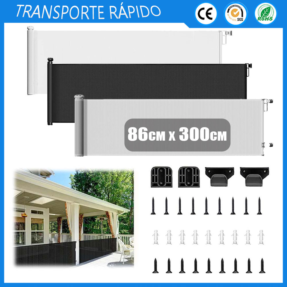 Portão para animais de estimação em escadas Cerca interna para bebês Cerca de segurança Retrátil portátil