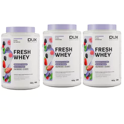 Kit 3X Fresh Whey - 900g Frutas Vermelhas - Dux Nutrition