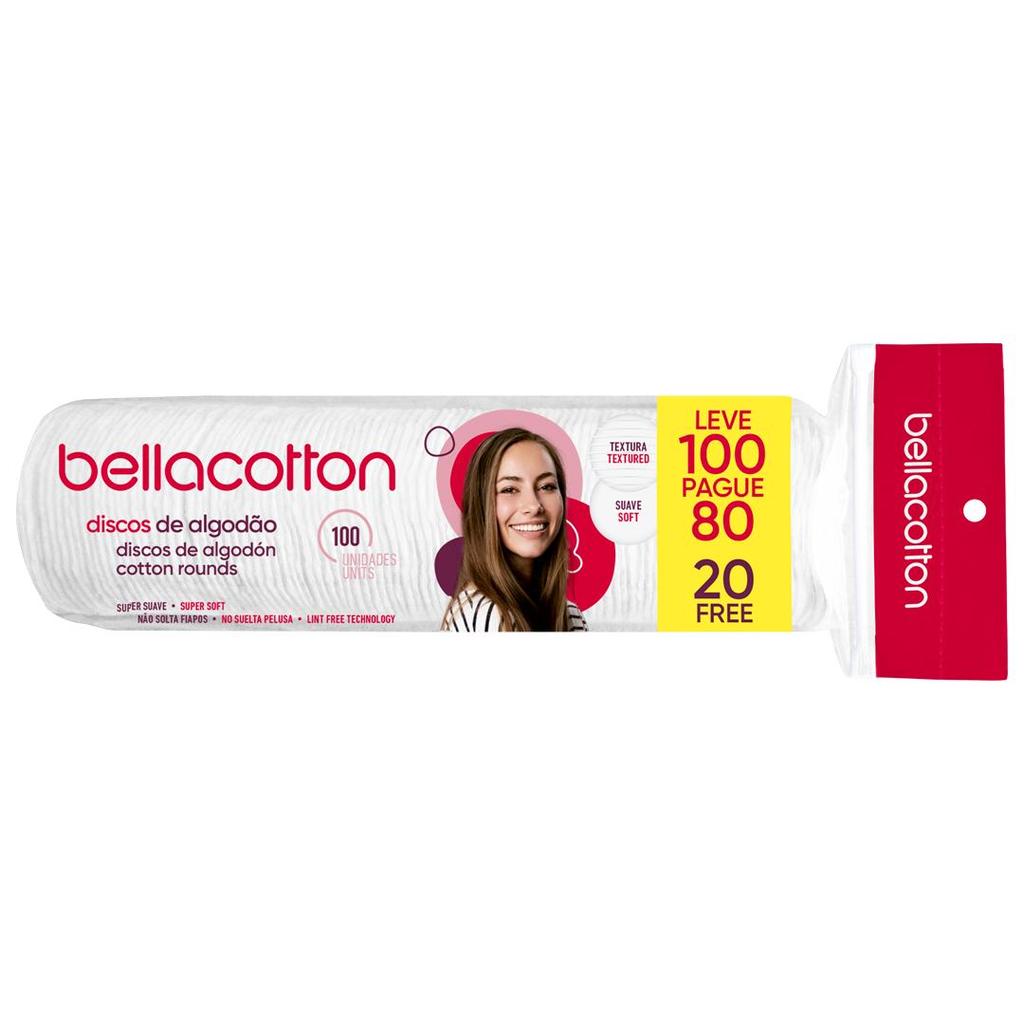 Discos de Algodao com 100 unid - Bellacotton