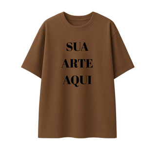 Camiseta Oversized Personalizada Logo Estampa Premium StreetWear