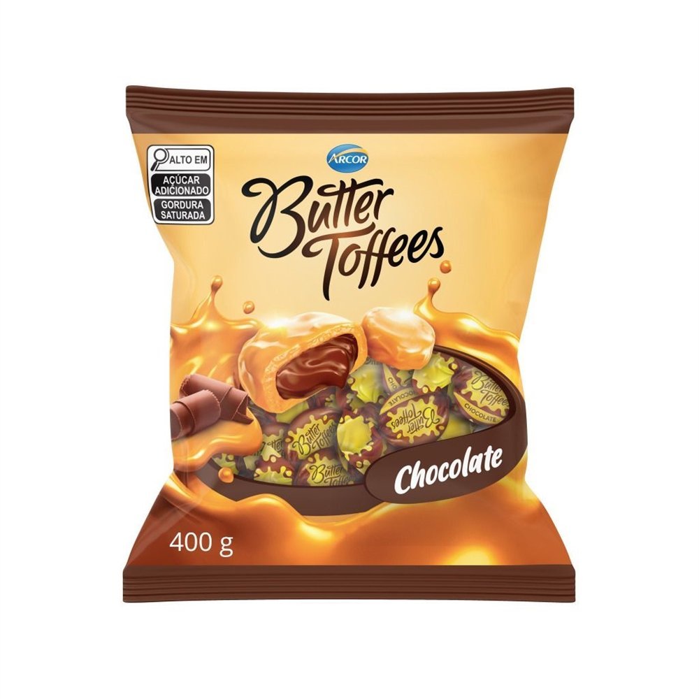 Bala Arcor Butter Toffees Chocolate 400g