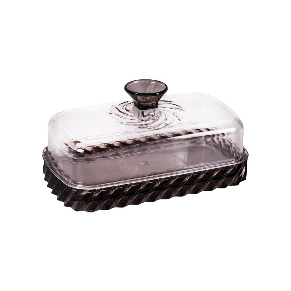 Manteigueira com Tampa Twist Plástico Preto Plasútil em Oferta na Shopee