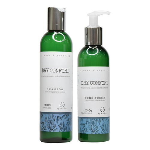Grandha Dry Confort Shampoo 300ml E Condicionador 240g em Oferta na Shopee