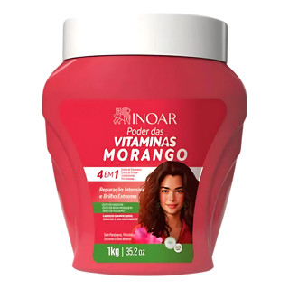 Inoar Creme Poder Das Vitaminas Morango 1kg em Oferta na Shopee