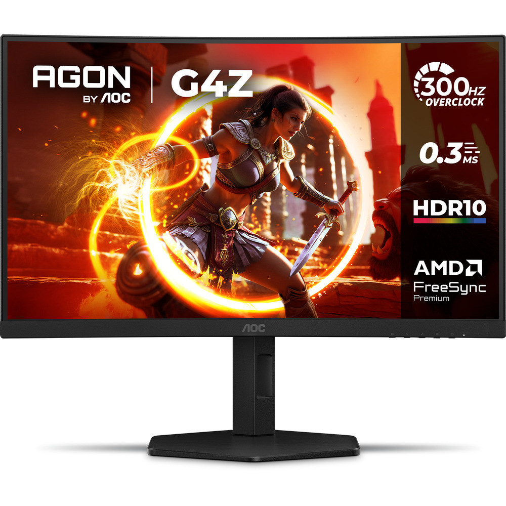 Monitor Gamer Curvo AOC AGON G4Z 27" 300Hz 0,3ms HDR10 Base Ajustável C27G4Z/P em Oferta na Shopee