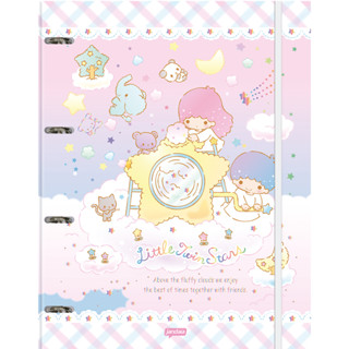 Fichario Caderno Argolado Grande Universitario c/80fls Hello Kitty and Friends Litlle Twin Stars em Oferta na Shopee