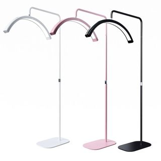 Luminária Arco Meia Lua Led Com Base Ajustável Estética Manicure Spa e Cílios