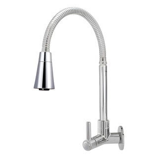 Torneira Flexível Gourmet De Parede Jato Duplo Cromado - Prateado.-Shoyyi- em Oferta na Shopee