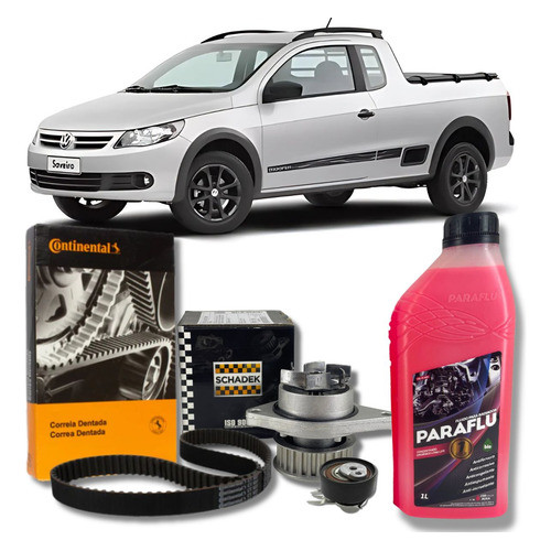 Kit Correia Dentada Tensor Bomba Agua Saveiro G5 1.0/1.6 8v em Oferta na Shopee