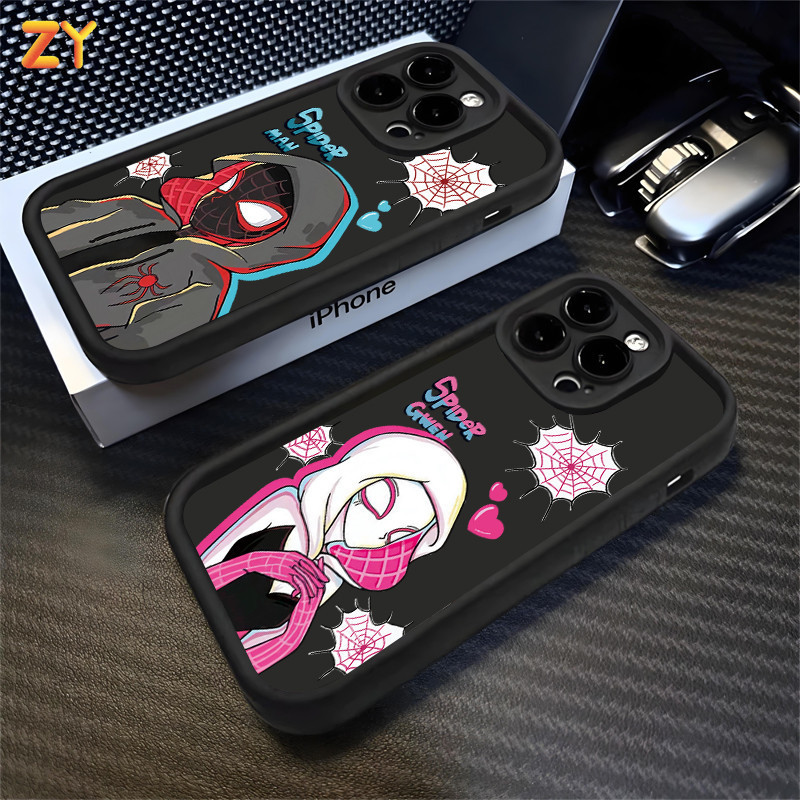 Capa Para Samsung A07 A17 A06 A16 A72 A71 A55 A05S A04E A15 A14 A52 A34 A32 A03 S24 S23 S20 Homem Aranha Casal ZYCase