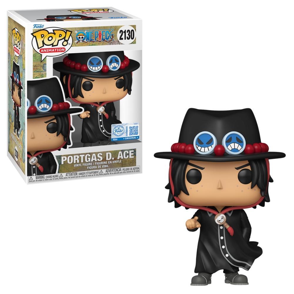 Boneco Funko Pop Exclusivo One Piece Portgas D Ace de Casaco em Oferta na Shopee