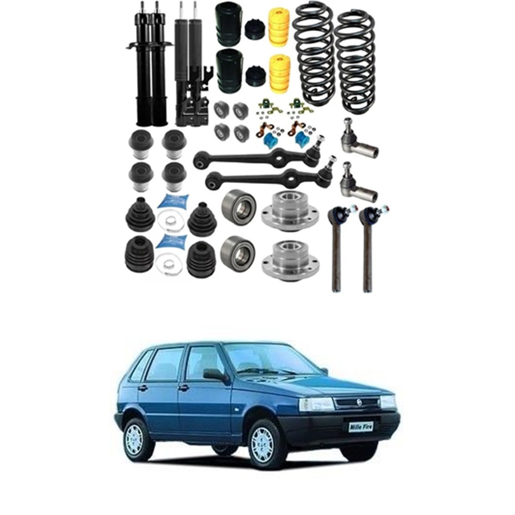 Kit Buchas +amortecedores+ Rolamento Completo Uno Mille