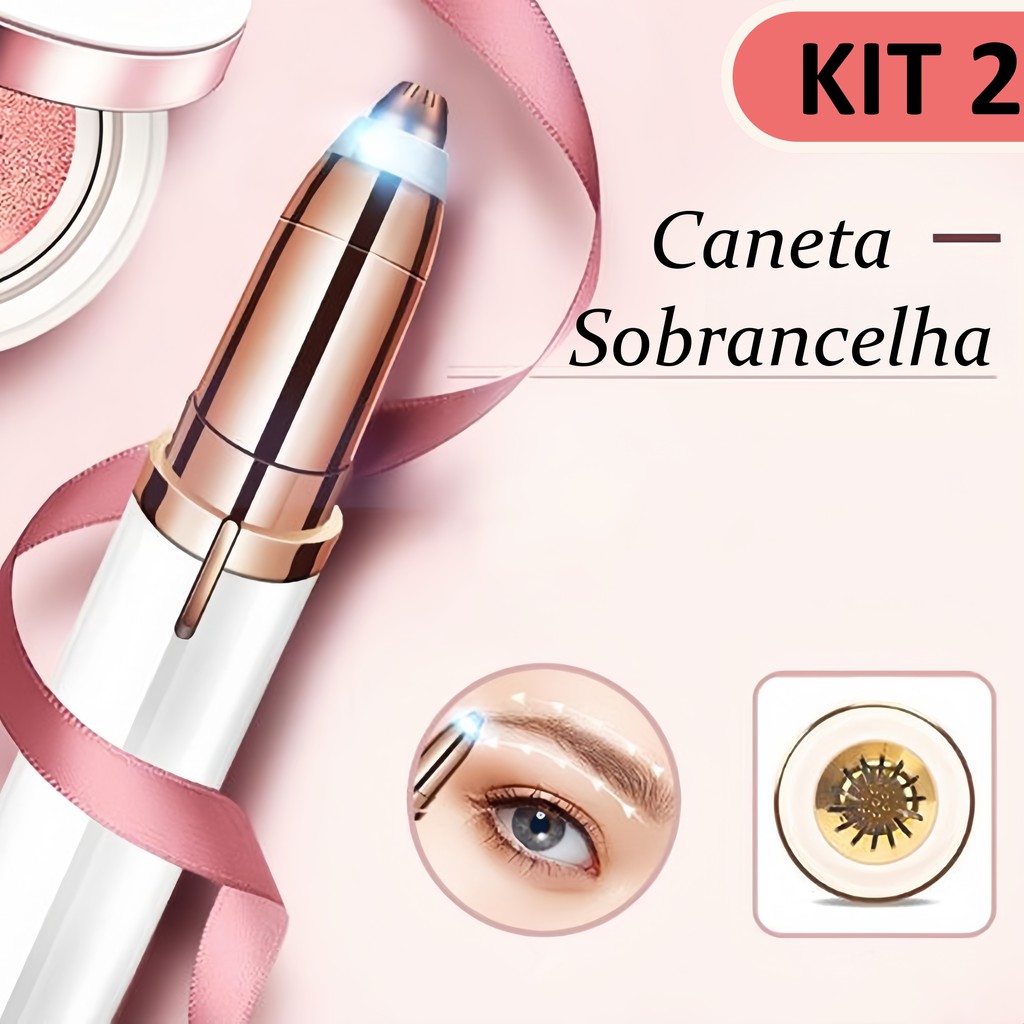Elétrico Depilador Facial USB Recarregável | Para Sombrancelha, Buço, Nariz e Orelha – Tira Pelos com Facilidade em Oferta na Shopee