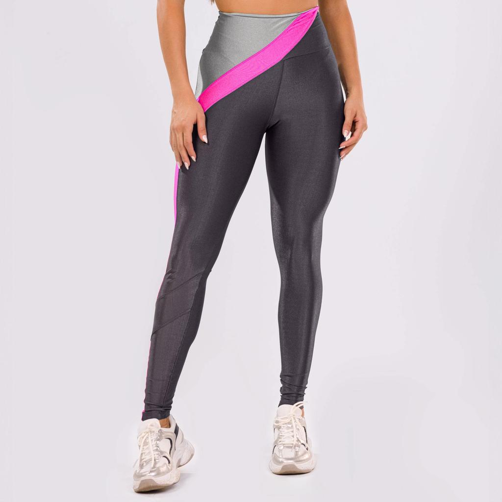 Legging Maze Cinza Carbox Microcanelado e Platinado em Oferta na Shopee
