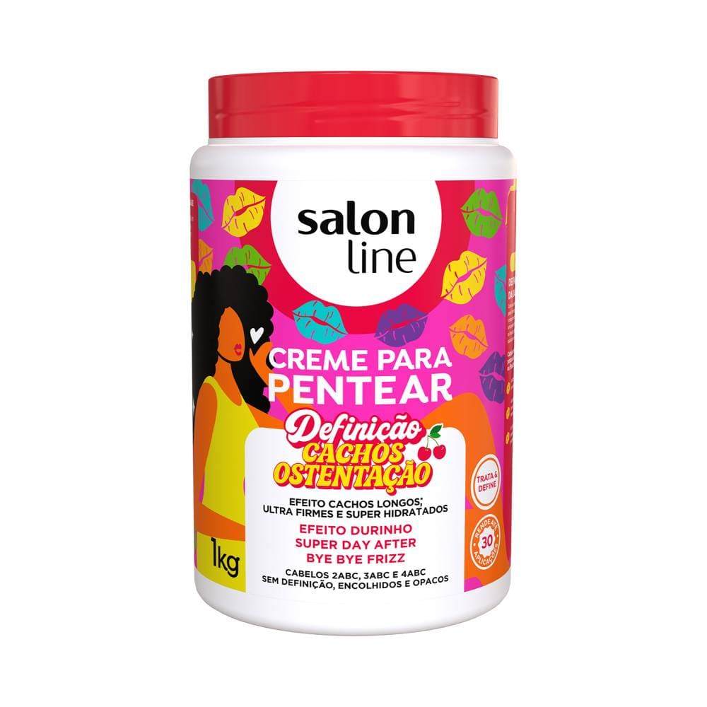 Creme para Pentear Salon Line Definição Cachos Ostentação 1kg em Oferta na Shopee