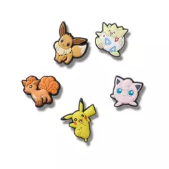 Jibbitz™ Pokemon PersonagensPack com 5 Peças UNICO