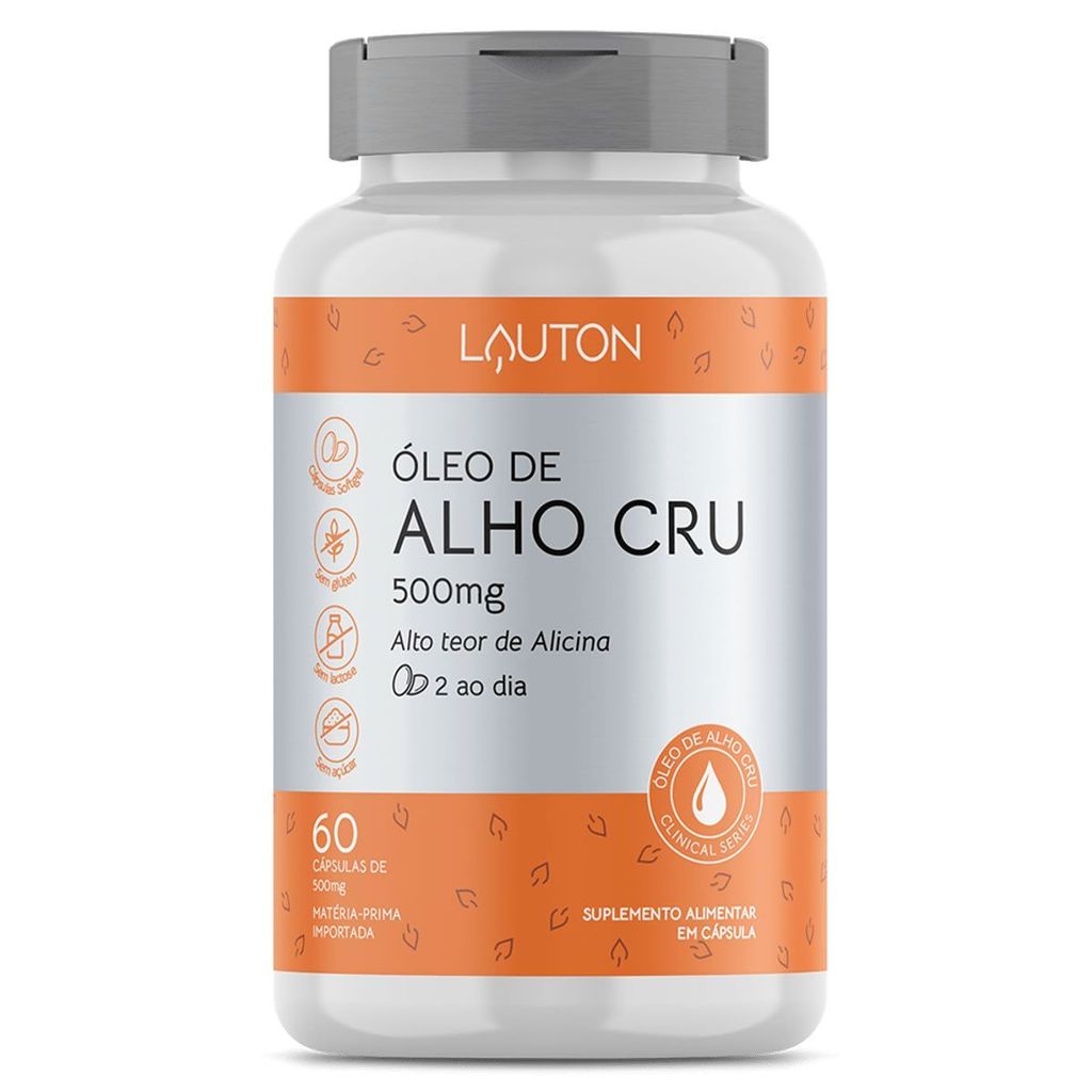 Óleo de Alho Cru - 60 Cápsulas - Lauton Nutrition em Oferta na Shopee