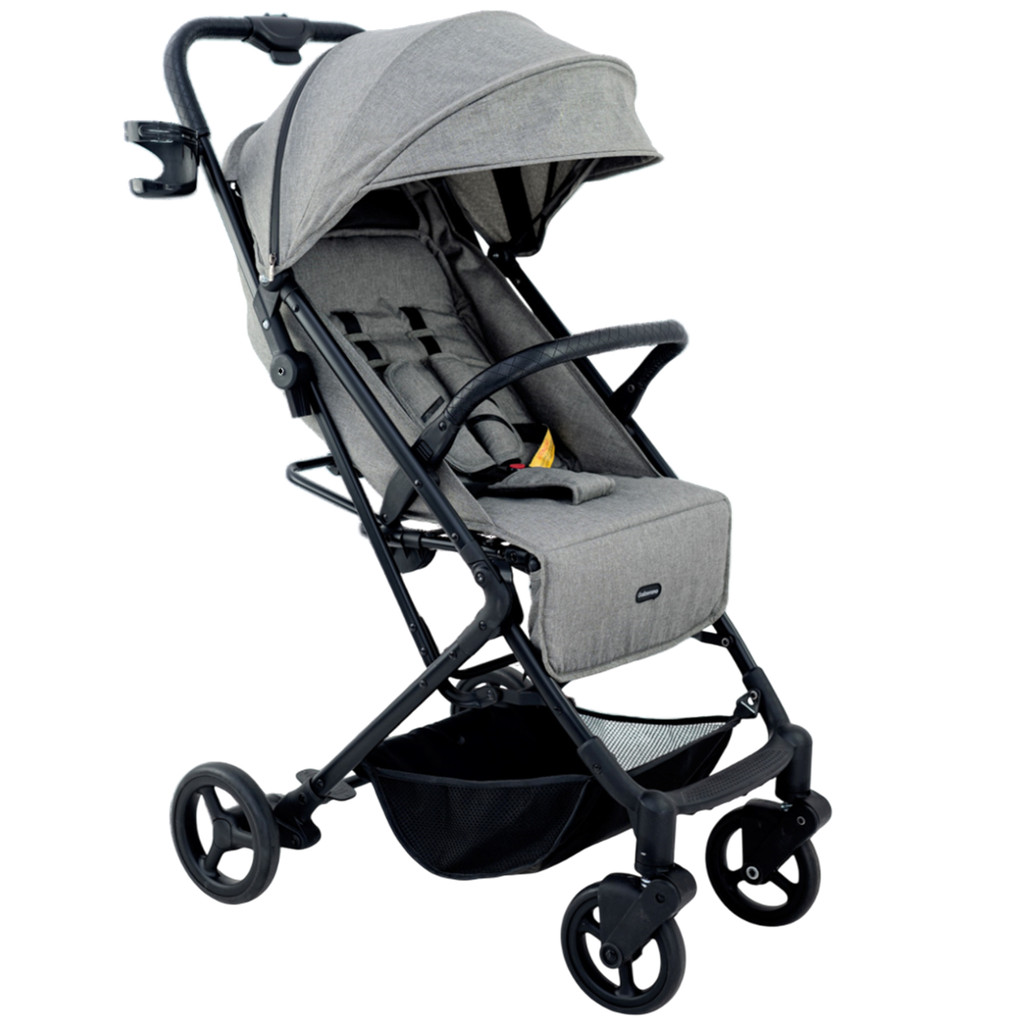 Carrinho de Bebe Berço Passeio Galzerano Kira Cinza em Oferta na Shopee