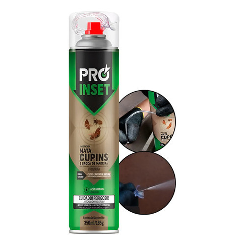 Remedio Mata Cupim Extermina Protege Madeira Spray 350ml PRO INSET