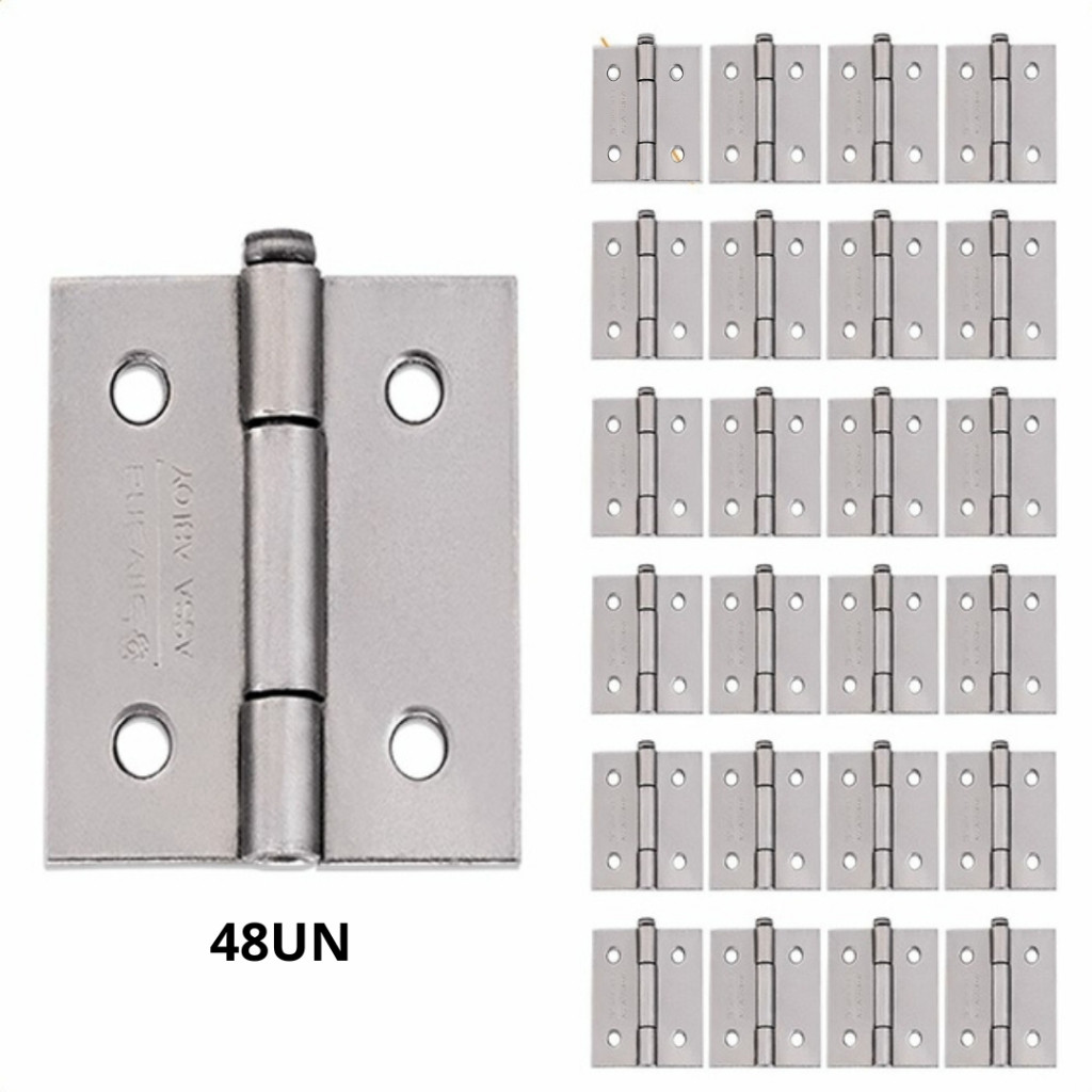 Dobradiça Silvana 850 c/ 48un ZINC Ideal p/ Projetos de Marcenaria Móveis Versátil Fácil Instalação