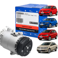 Compressor Ar Gol 1.0/1.6 G5 G6 2008 A 2015 Delphi + mangueira baixa *CS20053