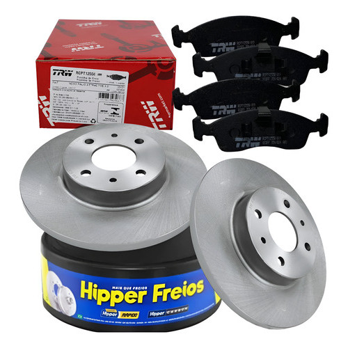 Par De Disco + Pastilha De Freio Mobi Argo 1.0 em Oferta na Shopee