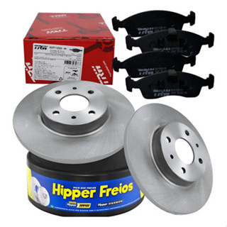 Par De Disco + Pastilha De Freio Mobi Argo 1.0 em Oferta na Shopee