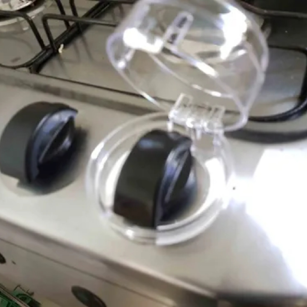 6 und Trava Bebe Tampa Segurança Fogão Botão Gás