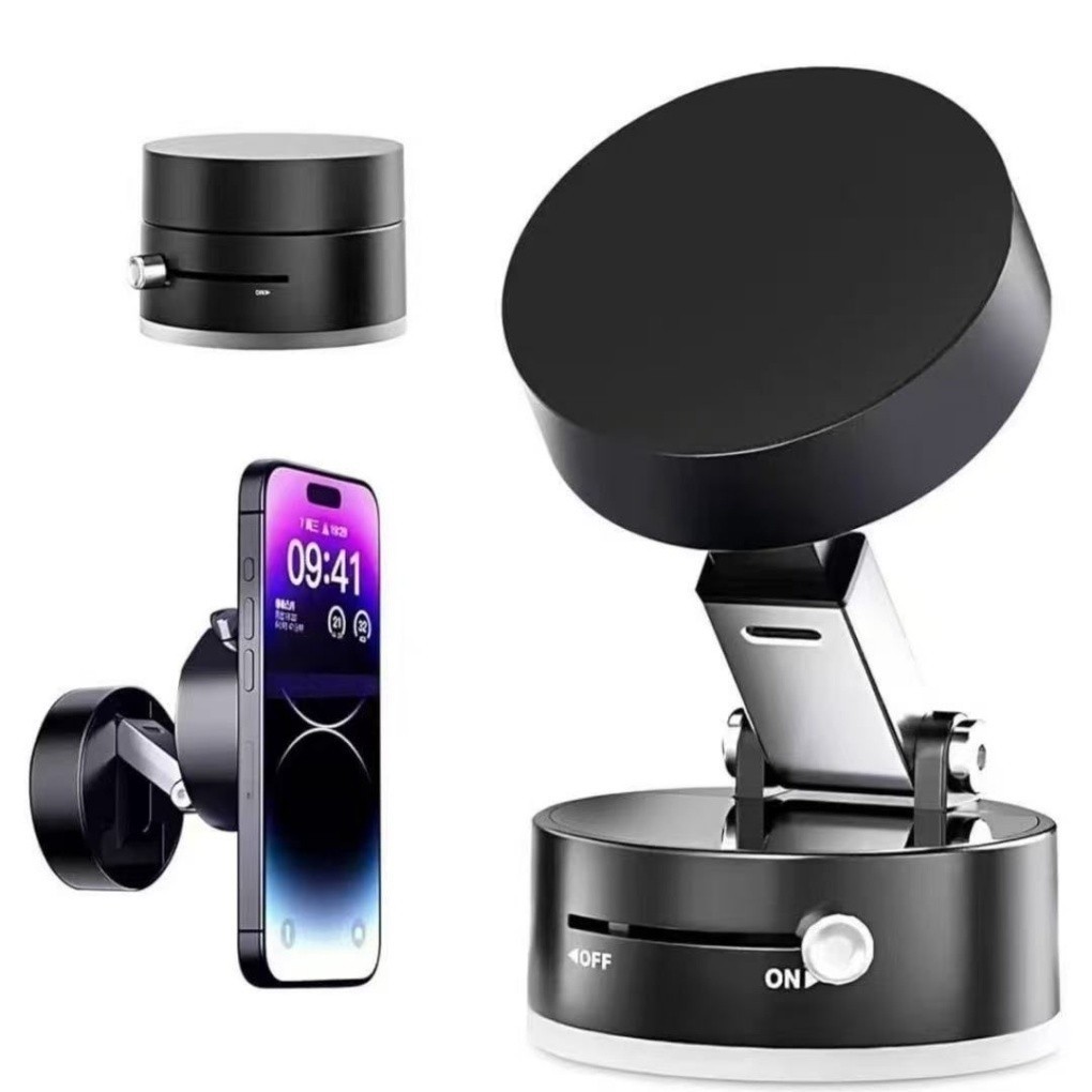 Suporte magnético 360° dobrável para celular — Adsorção a vácuo dupla face para carro em Oferta na Shopee