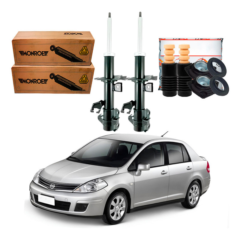 Kit Amortecedor Dianteiro Monroe Tiida Sedan 1.8 2007 A 2013