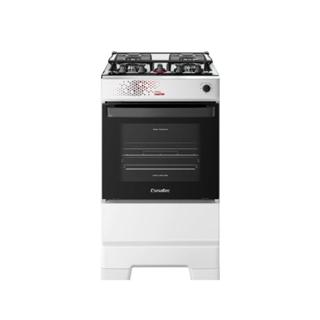 Fogão Esmaltec 4 Bocas Ideal Master Mesa Inox Tampa De Vidro Forno 50 Litros Branco T4ITB Bivolt em Oferta na Shopee