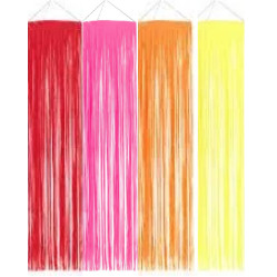 Lustre de Fitas de Rafia Neon Tam: 1,80m