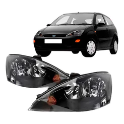 Par Farol Focus 2004 2005 06 07 2008 Eletrico Mascara Negra